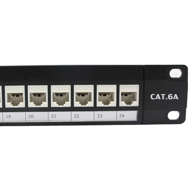 RJ45 24 Port Fiber Cat5E Cat6 Cat6A Patch Panel Network Accessories
