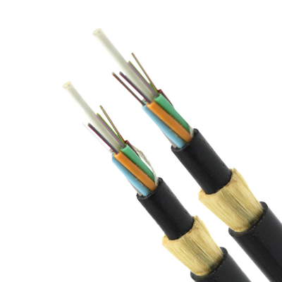 Outdoor ADSS aerial fiber optic cable One Loose Tube 12 Core 24 Core