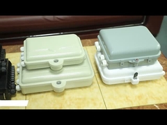 Tipo horizontal de fibra óptica prenda impermeable de la caja de empalme de 48 bases para las telecomunicaciones de FOSC