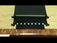 1U Cajas de terminación de cable de fibra óptica ODF 12 puerto 24 puerto 48 puerto