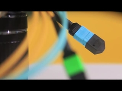 Venta directa de fábrica Multimodo MPO Cordón de parche de fibra óptica de interior Cordón de parche de fibra óptica MPO MTP