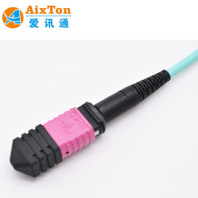 OM3 50/125μm Fiber Mode 24-Core Pre-Terminated MTP/MPO Round Fiber Cable for Data Centers in Vietnam