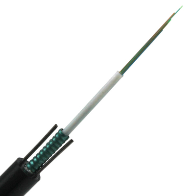 Cable de fribra óptica al aire libre Anti-ULTRAVIOLETA liviano óptico acorazado de la base G652D GYXTW del cable 6 de la fibra de la envoltura del fabricante PE