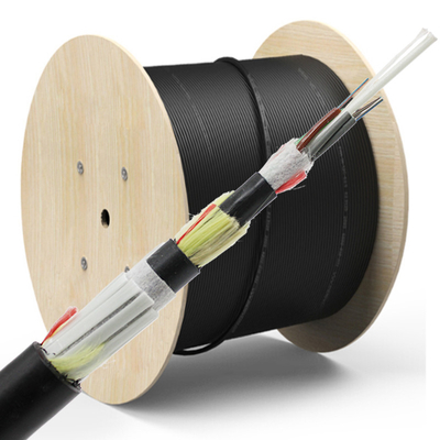 12-144 núcleo ADSS Cable de fibra óptica para exteriores Anti-mordida de rata y suministro de diseño autosuficiente
