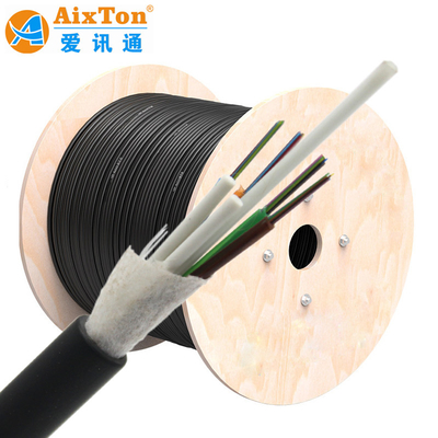Todo dieléctrico no metálico GYFTY 12- 288 núcleo SM G.652D cable de fibra óptica de conducto