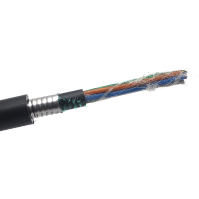 China Fabricante Cable de fibra óptica Internet 48 núcleo Fibra óptica caída FTTH Cable GYTY53-24 Cable óptico