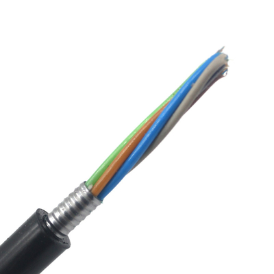 2-144 Core GYTA GYTS GYFTS Cables de fibra óptica enramados tubo suelto blindado 9.8-16.1 Diámetro de la chaqueta