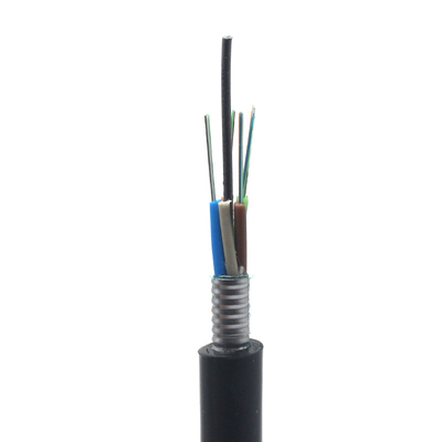 48 núcleos de cinta de acero GYTS con fibra óptica blindada para exteriores con fibra G.652D de modo único