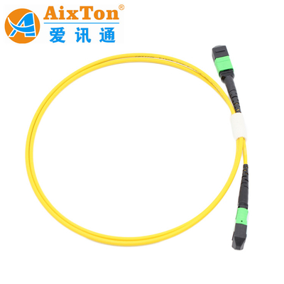 OM3/OM4 MPO Conector 12 Fibra MPO Cable de tronco 8/12/24F MTP MPO Cable para el centro de datos