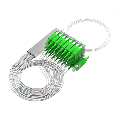 Tubo de acero 1*8 LC/APC divisor de fibra óptica adecuado para conector para caja de fibra Plc Wdm de modo único G.657A1