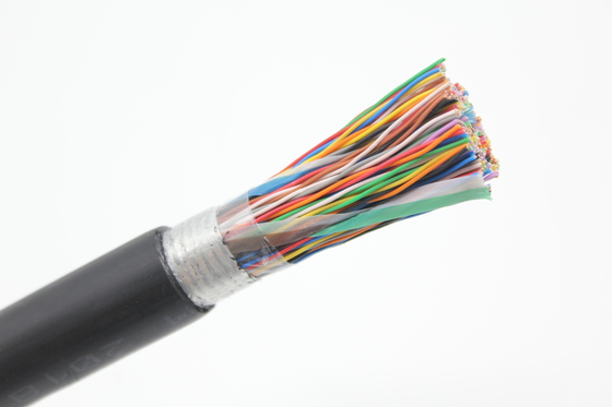 HYAC 4 pareja 10 pareja 16 pareja 20 pareja 32 pareja 50 pareja 100 pareja 10 * 2 * 0,5 cable telefónico exterior con mensajero de acero