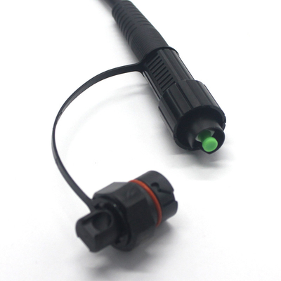 FTTH Blinded SC/APC 5.0 Black Corning Cordón de parche de fibra óptica impermeable para cables de caída Número de fibra 2