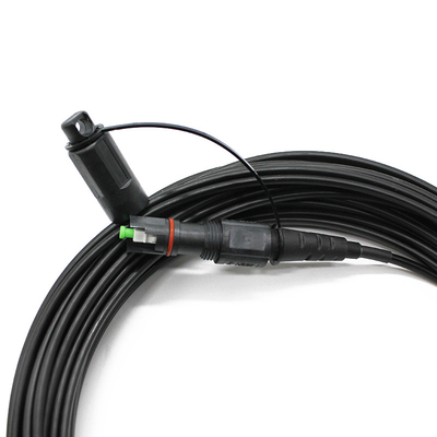 Cuenta de fibra 2 Optitap a prueba de agua Corning SC APC Conector Cordón de parche de fibra óptica con G657a1 G657a2 Modo único Longo de onda del cable de caída plana 1310/1550nm