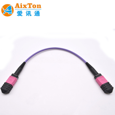Cable de conexión de fibra óptica MTP/MPO OM4 de 8, 12 y 24 núcleos fabricado en Vietnam