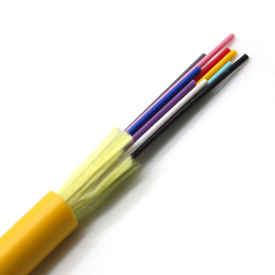 GJFJV 2 24 Núcleos OEM amarillo Interior monomodo Multimodo Multicable Fibra Óptica Cable Multimodo OM1 OM2 Fibra