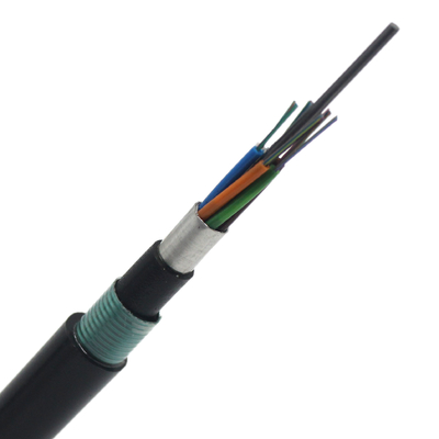 GYTA GYTA53 Cable blindado de fibra óptica subterráneo impermeable al aire libre 24 48 96 144 núcleo G652D de modo único