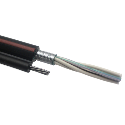 Mensajero aéreo de acero GYTC8S Figura 8 Cable de fibra óptica autoportante 12-144 CORE longitud 1-5 km por tambor de madera
