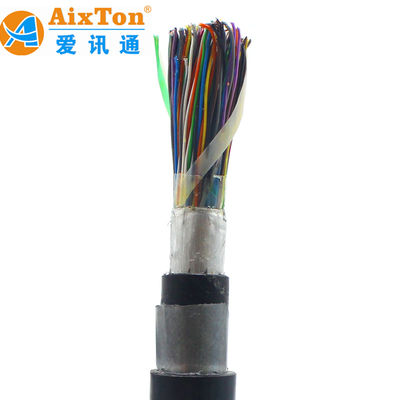 100 200 parejas 15 30 25 20 10 80 150 pareja 0,4 cable telefónico subterráneo 26awg cable blindado de gelatina para exteriores