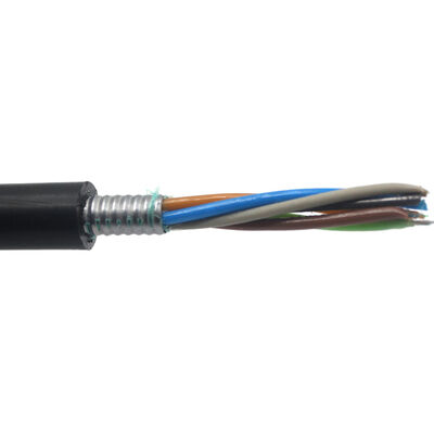 Cable de fibra óptica GYTS 24 48 núcleos para exteriores, blindado con acero, modo único G652D