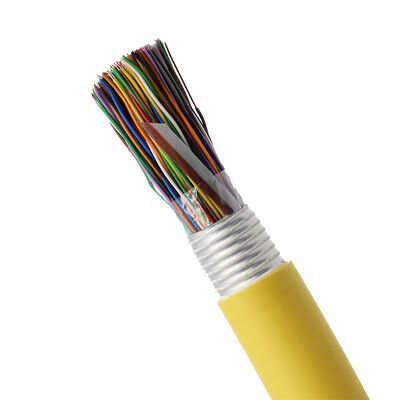 25 parejas 50 parejas 100 parejas CAT3 cobre 24AWG LSZH chaqueta Cable telefónico exterior con cinta de aluminio a prueba de humedad