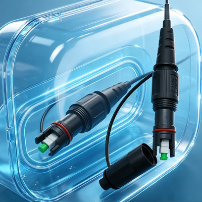 IP68 impermeable 1 núcleo blindado Corning Fibra óptica Cordón de parche óptico Fttx FTTH Compatible Corning Optitap Conector Sc / APC