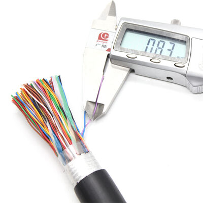 Cable telefónico CAT3 25 30 50 100 200 pares Cable telefónico 0.4mm 0.5mm 0.6mm Cable multipar de cobre