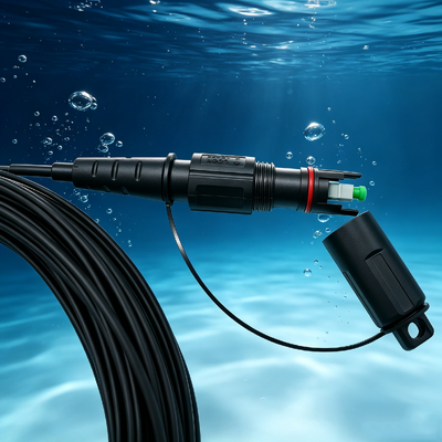 Cable de fibra óptica exterior.