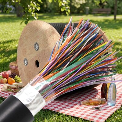Cable telefónico Cat3 Cat5 20 25 50 100 300 Cable telefónico de varias parejas lleno de gelatina