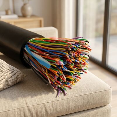 Cat3 UTP 16 Cable telefónico de par 24AWG de cobre puro Comunicación interior exterior
